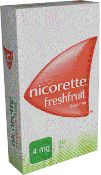 Nicorette Kaugummi 2mg Freshfruit - 105 Stück